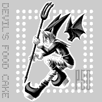 The avatar of Waka Maeda in Phantasy Star Online.