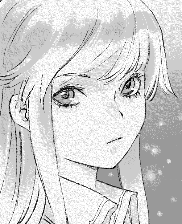 An illustration of the Tokyo Tower Witch's face.