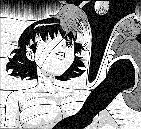 Mirai and Takajou in the bonus chapter from the 2013 manga reprint.