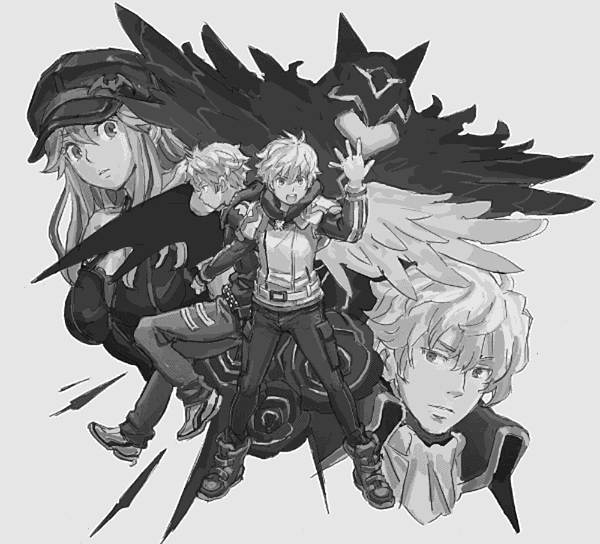 Sketch from the character designer of Luca, Abel, Cain and Behr.